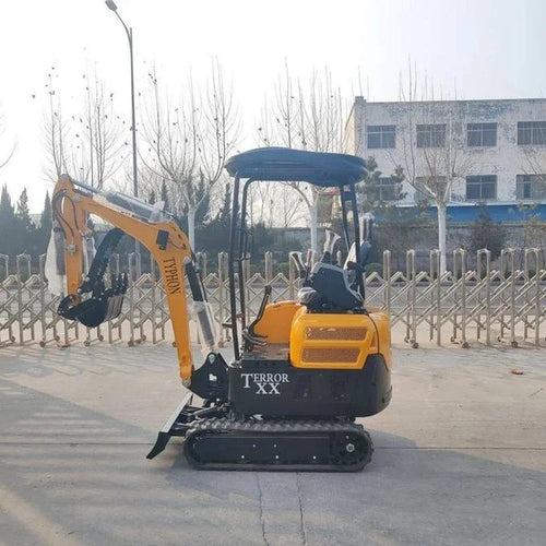 Mini-pelle TYPHON TERROR XX 2025 – 1 814 kg, chenilles en caoutchouc et moteur diesel Kubota D902
