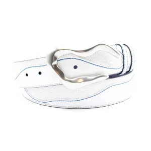 Belafonte Sport White/Royal Performance Swirl Belt