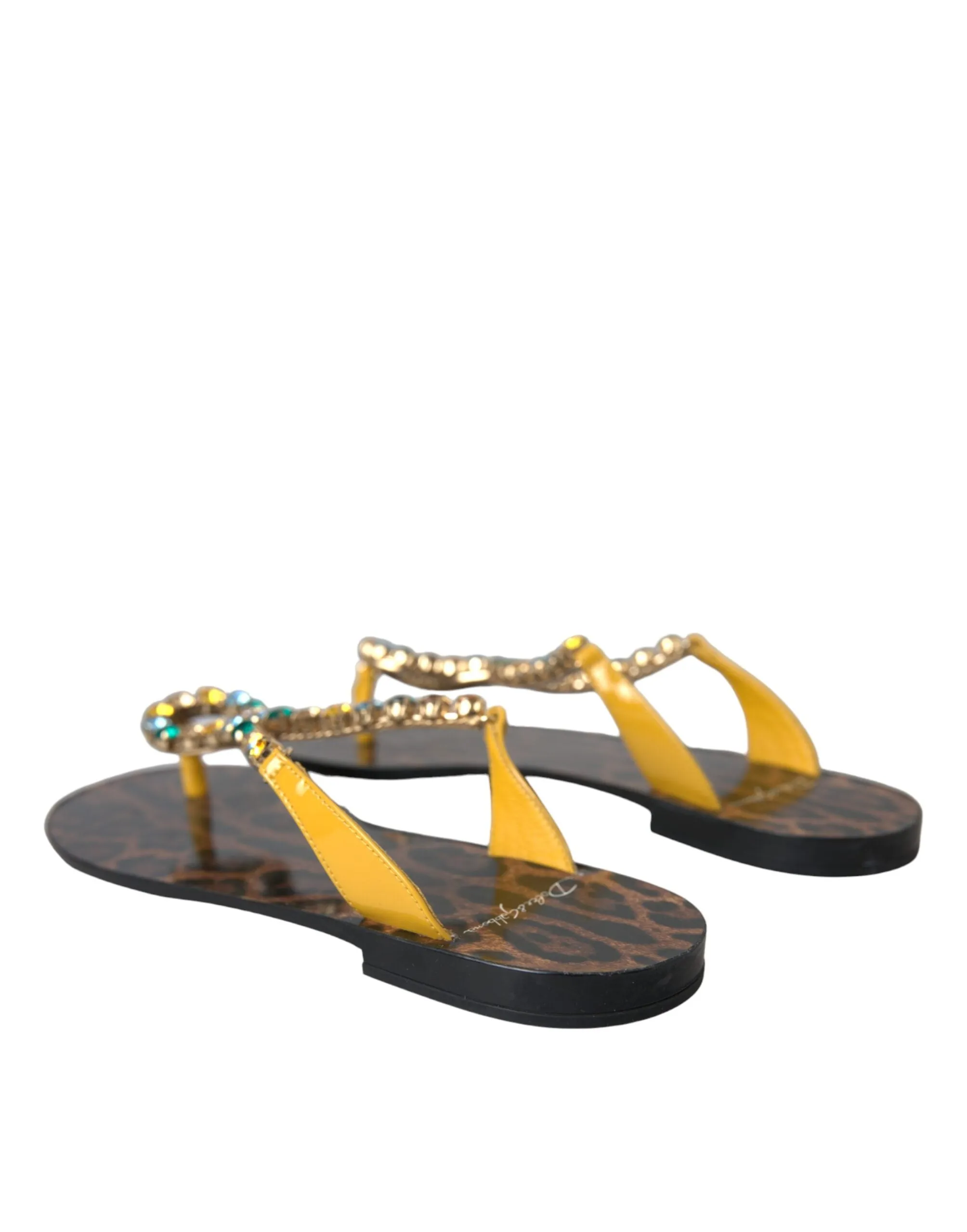 Dolce & Gabbana Crystal Beachwear Sandals