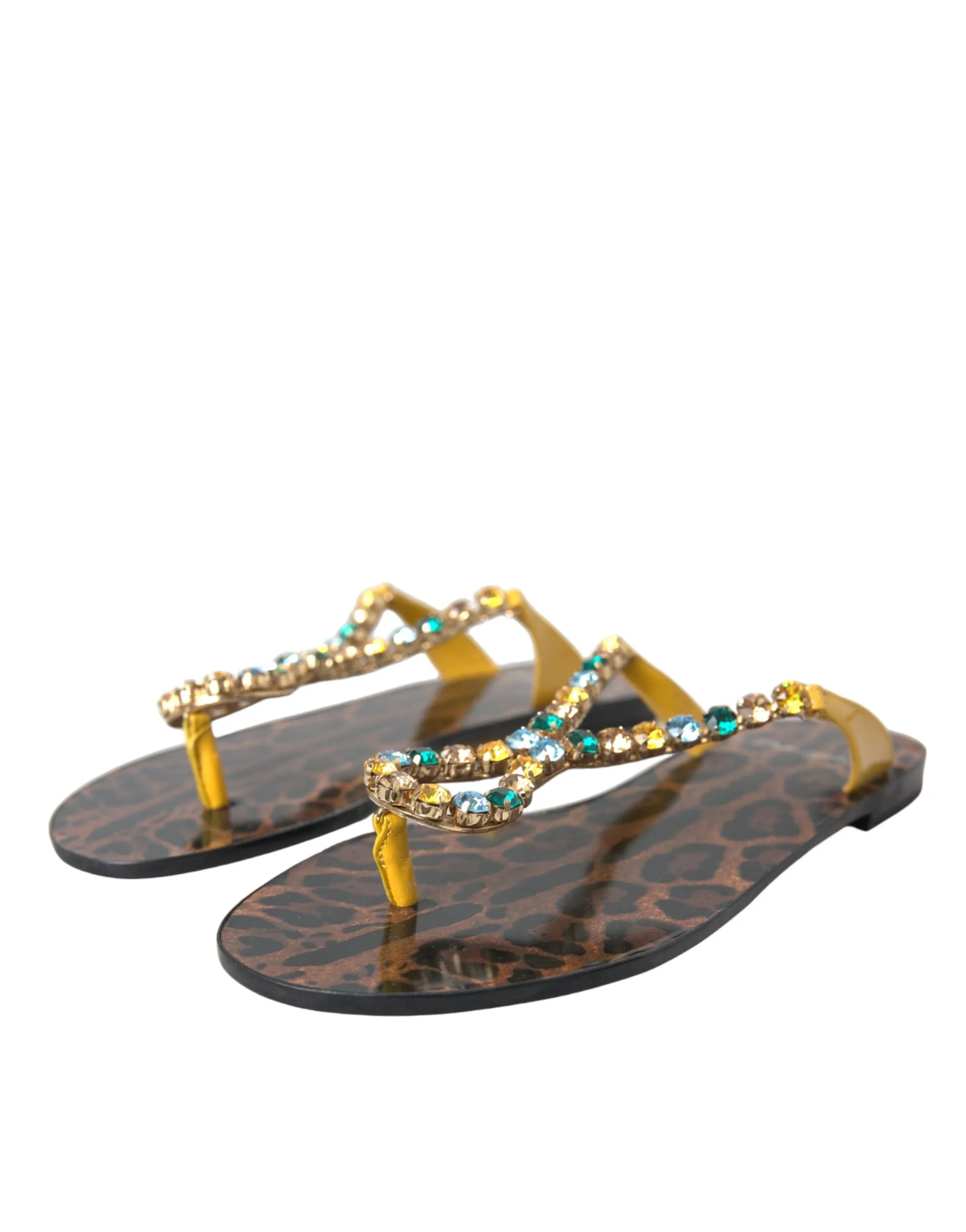 Dolce & Gabbana Crystal Beachwear Sandals