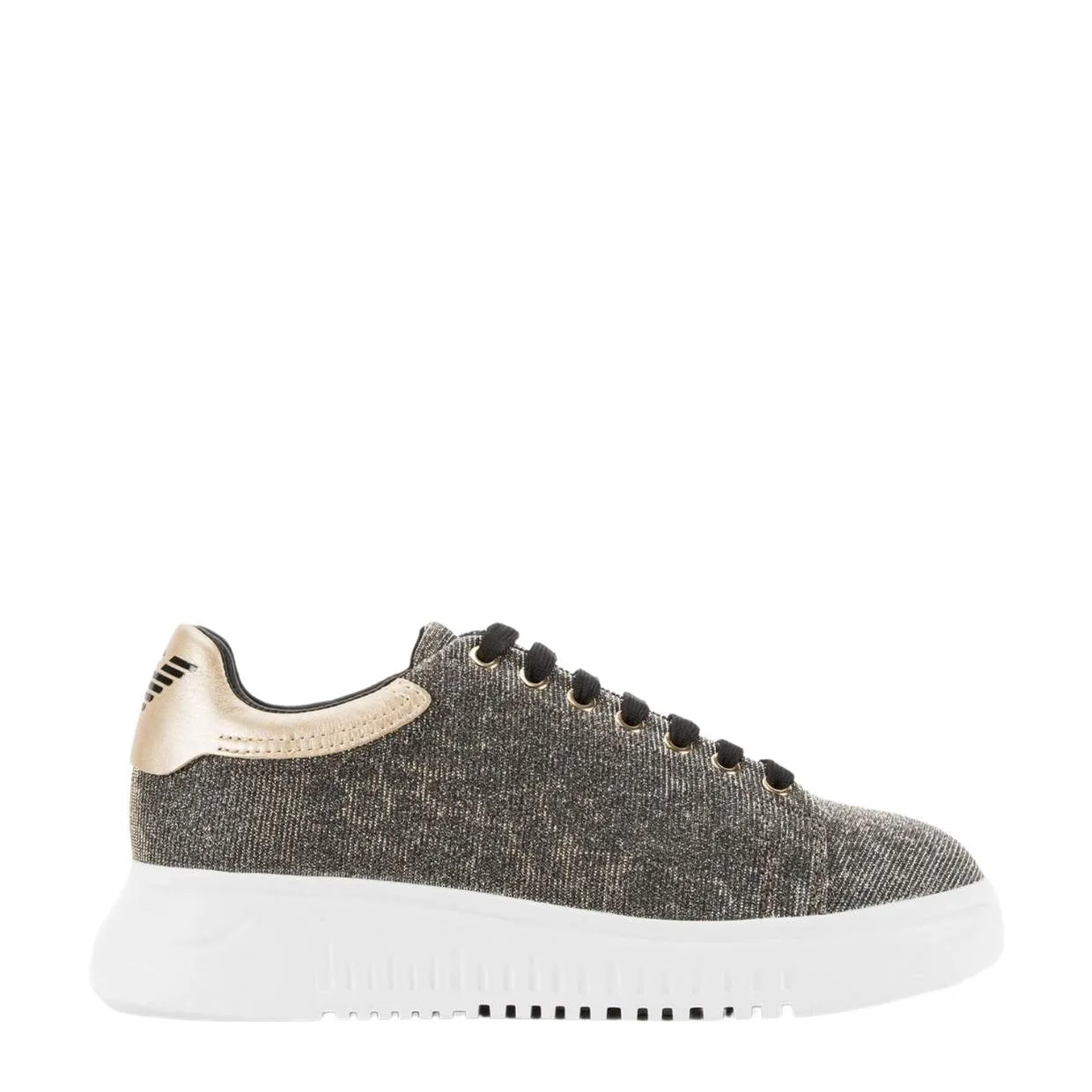 Emporio Armani Shimmering Leopard Print Sneakers