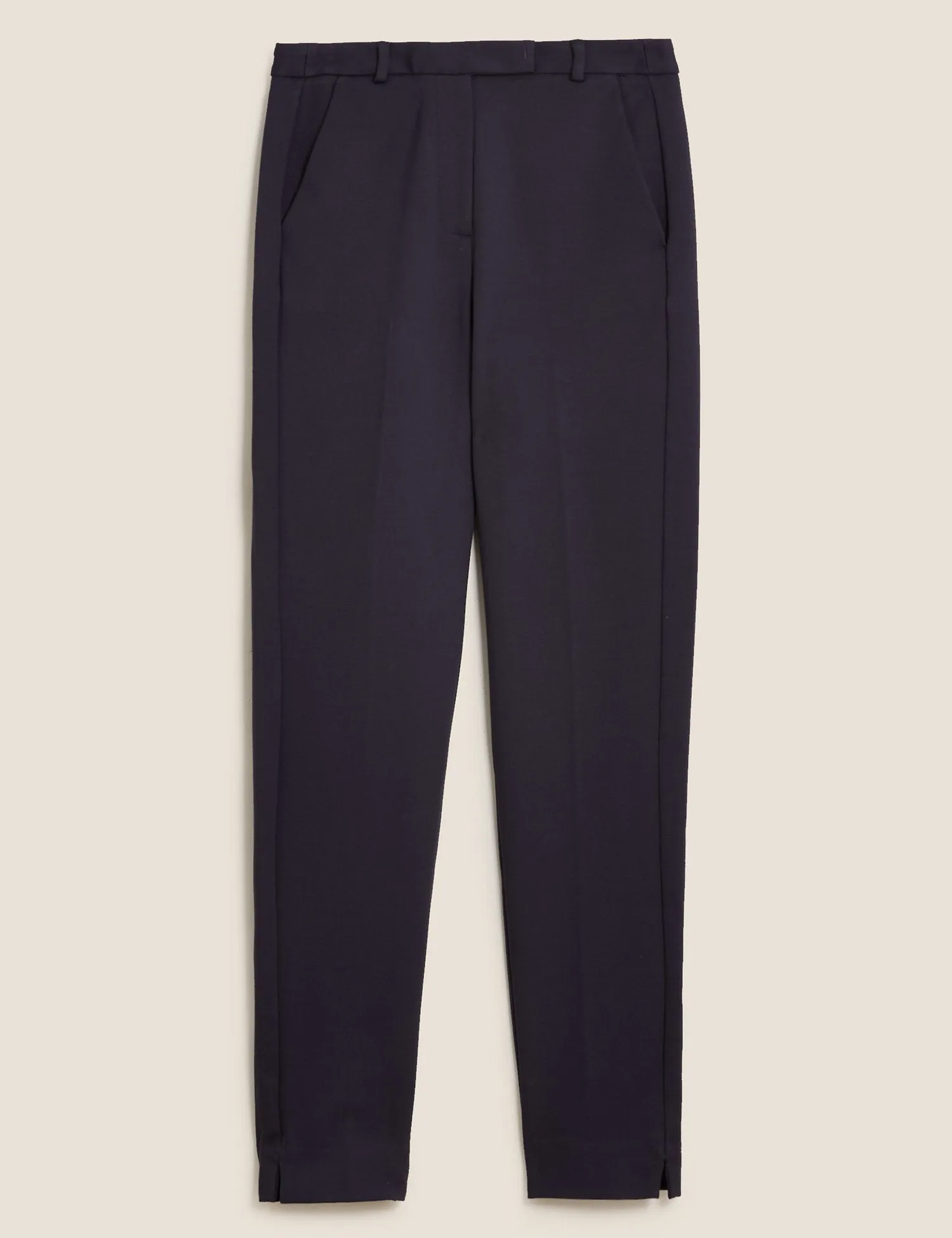 Jersey Slim Fit Ankle Grazer Trousers