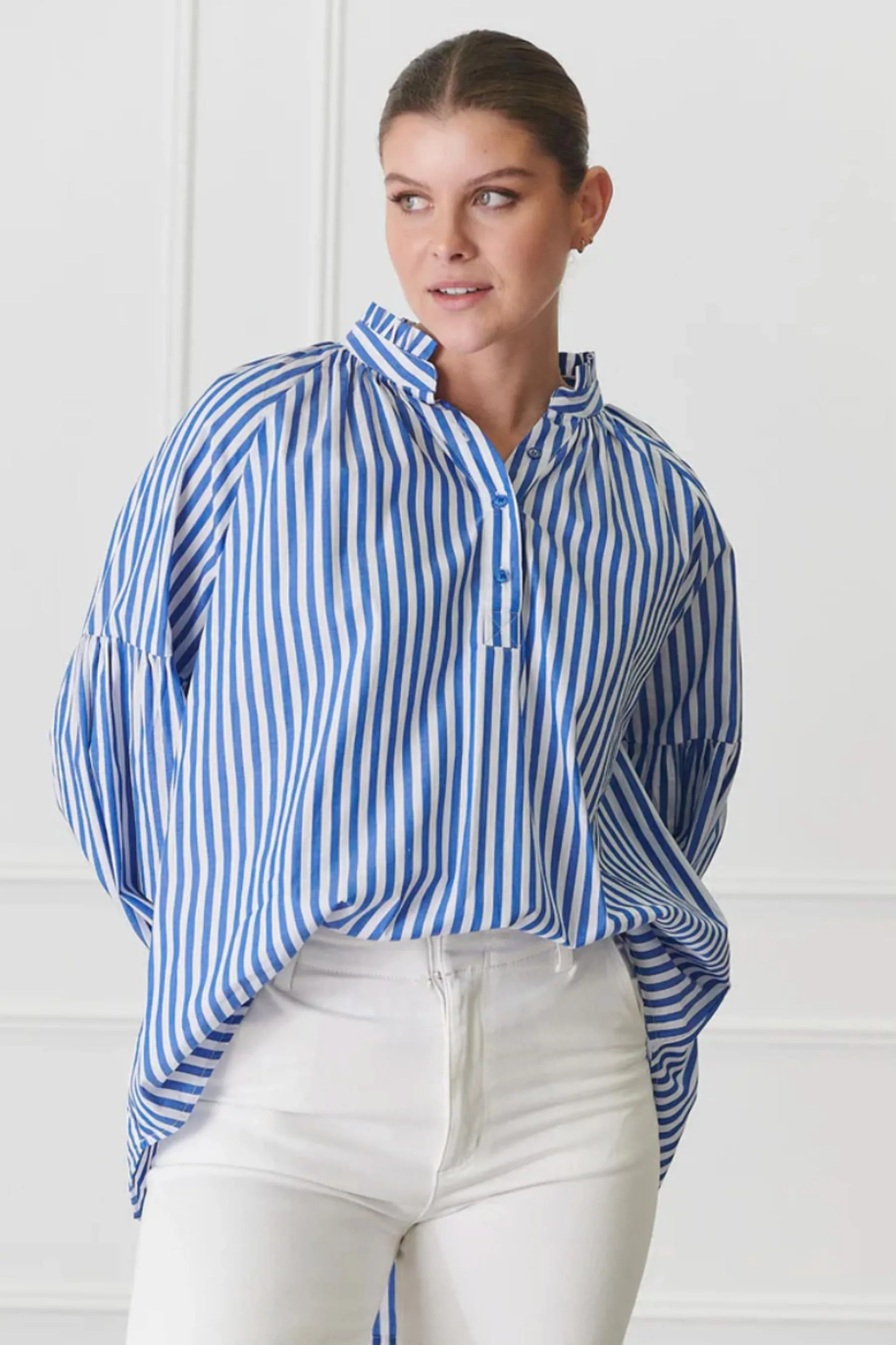 Kell Stripe Shirt | Blue