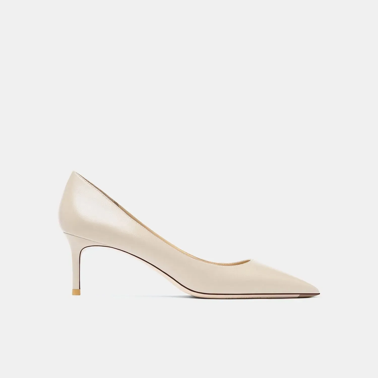 Lady Victoria Cream White Kitten Heels