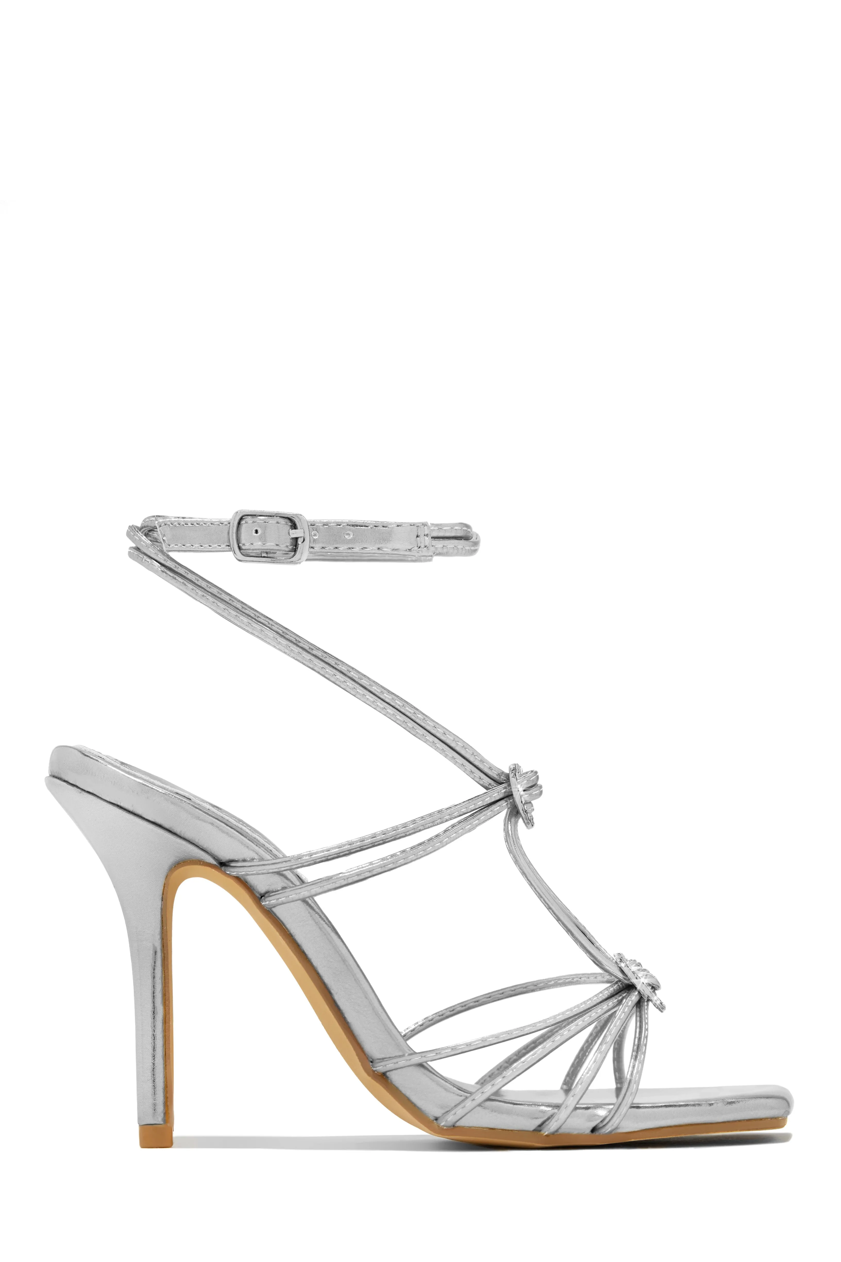 Lovestruck Embellished Strappy High Heels - White