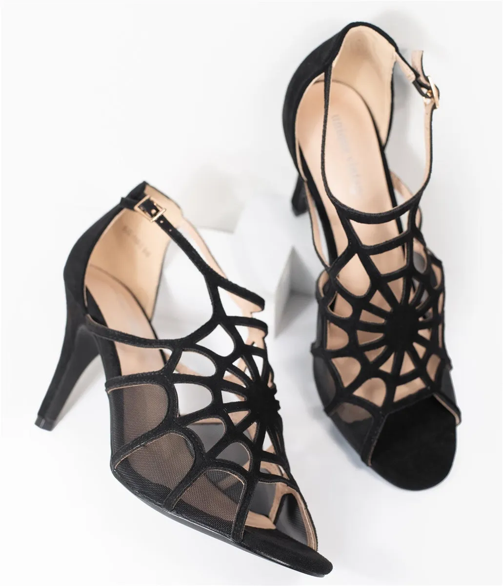 "Charlotte" Spiderweb Heel by Unique Vintage