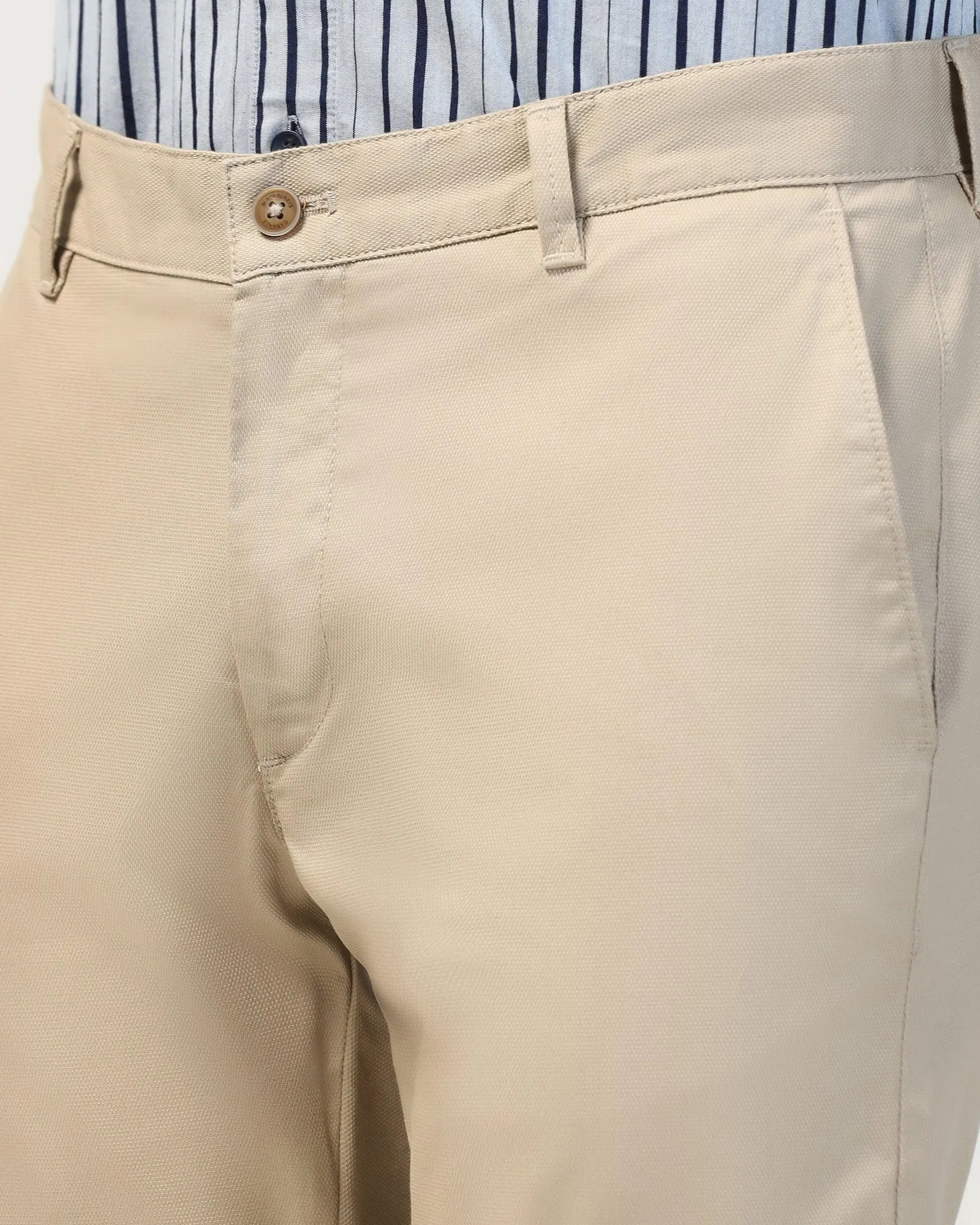 Slim Fit B-91 Casual Khaki Textured Khakis - Kart